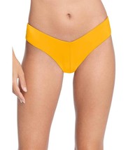 Robin Piccone AVA MARIGOLD HIGH LEG BOTTOM Sz L Yellow - $33.92