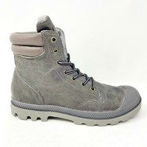 Palladium Wendy Tuga Whiskey Grey Womens Leather Combat Boots 93612 060 - £50.80 GBP