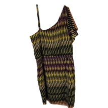 Calvin Klein Womens Blouson Dress Multicolor Abstract Lined Sleeveless 14 - £26.98 GBP