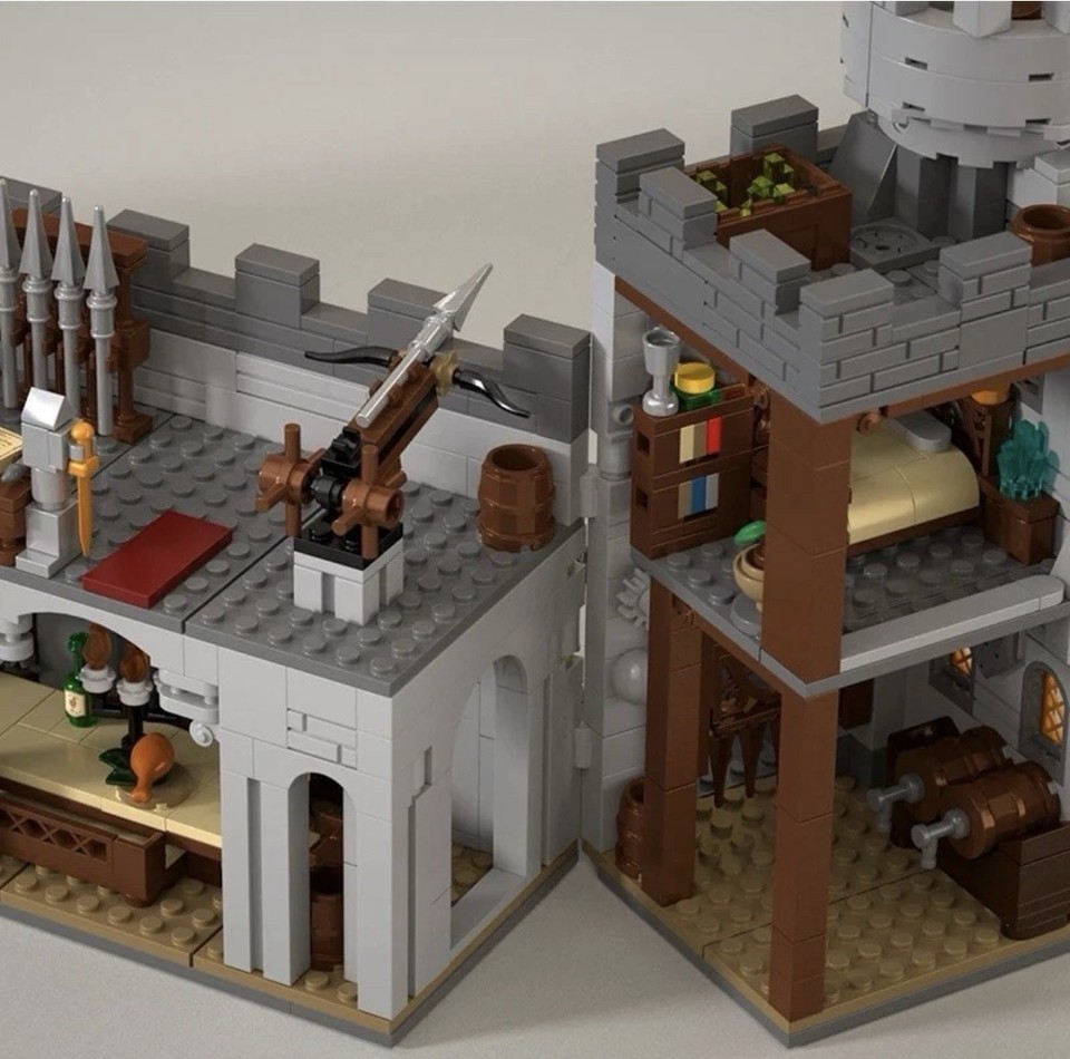 2484pcs Holy Spirit Castle Building Blocks Set, Medieval Architecture Model Item image 4