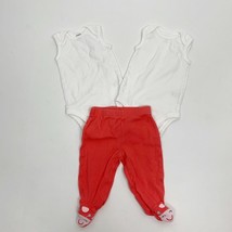 Lot Of 3 Baby Girl Clothes Items 0-3 Months One Piece Bodysuits Ladybug ... - $103.29 MXN