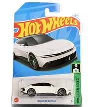 Hot Wheels Delorean Alpha5, HW Green Speed 7/10, 75/250, White - $9.86
