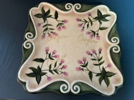 11 x 11 In. Patricia Brubaker &quot;Oregano&quot; Serving Platter - $5.00