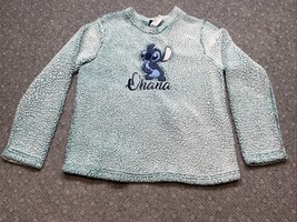 Disney Stitch Sherpa Sweatshirt Sweater Lilo &amp; Stitch Woman&#39;s Size S 4-6... - $9.89