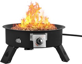 Onlyfire Outdoor Propane Fire Pit - 58,000 Btu Auto-Ignition - 19 Inch Portable - £112.58 GBP