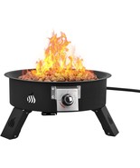 Onlyfire Outdoor Propane Fire Pit - 58,000 Btu Auto-Ignition - 19 Inch P... - £107.41 GBP