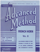 Rubank Vol. 2 Advanced Method Book French Horn in F or Eb Gower/Voxman - £3.74 GBP