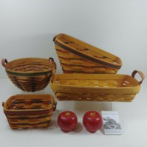 Longaberger and Hershberger USA Baskets 4 pcs All Stamped Signed by Artisan - $82.37