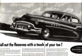 1952 BUICK ROADMASTER Sat Evening Post Ad 2 PAGE SPREAD e3 - $25.98