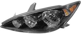 Headlight For 2005-06 Toyota Camry USA Left Driver Side Black Housing Clear Lens - $136.32