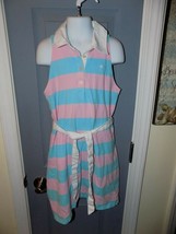 Lilly Pulitzer Pink/Blue Striped Polo Sleeveless Dress Size 10 Girl&#39;s EUC - $37.00