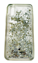 Kate Spade iPhone X Floating Liquid Silver Stars and Glitter - £8.30 GBP