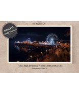 Samsung FRAME TV Art - Santa Monica Pier at Night, 4K (16:9) | Digital D... - £2.75 GBP