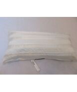 Donna Karan DKNY LUSTRE SEAM Silk Decorative  Pillow NWT $164 White - $97.65 CAD