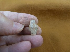 CR594-7) 3/4&quot; Fairy Stone CHRISTIAN CROSS Staurolite Lucky Crystal lucky... - £11.75 GBP
