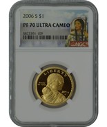 2006-S Sacagawea NGC PF70 Proof One Dollar Coin Sacagawea Label  20200048 - £23.97 GBP