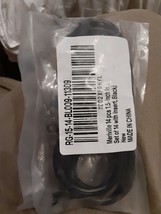 (14-Pk) Meriville Metal Curtain Rings with Eyelets Black 1.5"Dia new in package - $8.91
