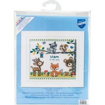 Vervaco Counted Cross Stitch Kit 11.25X9.5-Forest Animals Record On Aida... - $82.99