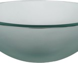 Tempered Glass/Solid Brass Above Counter Round Bathroom Sink, 14 X 14 X ... - $136.99