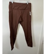 Old Navy Cozecore Brown High Rise Go Dry Ankle Leggings Size Large - €25,83 EUR
