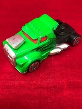 Hot Wheels Die Cast Green Semi Cab with Engine Blower and Side Pipes - $10.84