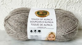Lion Brand Touch of Alpaca Acrylic/Alpaca Blend Yarn - 1 Skein Color Taupe #123 - £5.21 GBP