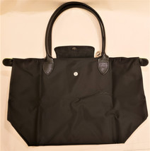 Longchamp Le Pliage&quot;Shopping&quot;Depose Tote Handbag/Shoulder Bag Black Nylon Sz-M - £111.89 GBP