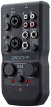 Zoom U-24 Handy Audio Interface, 2 Mic/Line Inputs w/High Performance Mi... - £127.59 GBP