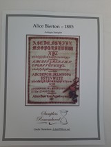 Samplers Remembered Cross Stitch Pattern Chart ~ Alice Bierton - 1885 - $14.80