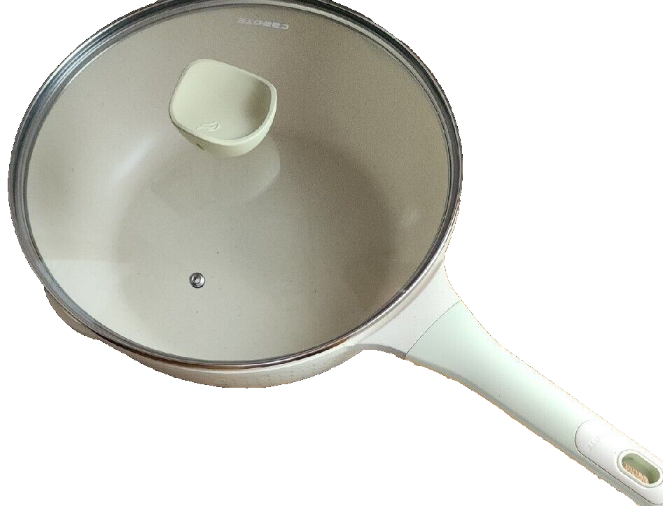 CAROTE 5.7 Qt Saute Pan w/Lid Induction Stone Nonstick Aluminum/Granite ~ GREEN Item image 3