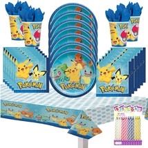 Party Supplies Pack Serves 16: Dinner Plates Napkins Cups And Table Cove... - $49.99
