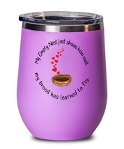 Empty nester single parent gift wine glass with lid, grown children, inspiration - £19.26 GBP