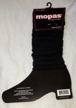 Mopas Women&#39;s Fall Winter Leg Warmers 20 Inch Solid Black New - $14.50