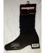 Mopas Women&#39;s Fall Winter Leg Warmers 20 Inch Solid Black New - $19.87 CAD