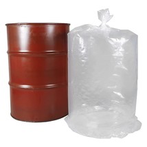 Clear Drum Liners Round Bottom Low Density Plastic 4 Mil 5 to 55 Gallon - $569.54+