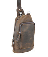 Vagarant Traveler Cowhide Leather Chest Pack Travel Companion LK06.VD - £74.54 GBP