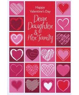 Happy Valentines Day Dear Daughter &amp; Her Family-Valentines Greeting Card... - $51.04 MXN