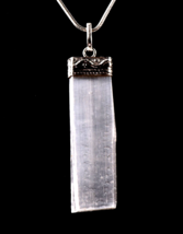 Selenite  pendant promotes peace and calm, mental clarity, and well-bein... - £13.91 GBP