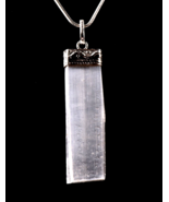 Selenite  pendant promotes peace and calm, mental clarity, and well-bein... - £13.97 GBP