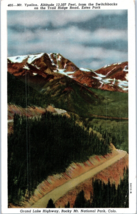 Mt Ypsilon from the Switchbacks on the Trail Ridge Road Colorado Postcard - £16.34 GBP