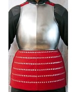 NauticalMart Medieval Knight Red Brigantine With Breastplate Armor Costume - £317.95 GBP