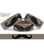 Moustache Mustache Wristband Funny Bracelet One Inch Merchandise - $181.23 MXN