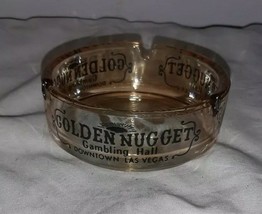 Vintage Golden Nugget Gambling Hall Las Vegas Nevada Glass Cigarette Ash... - $277.13 MXN