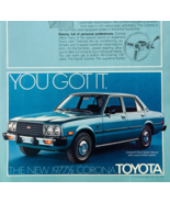1977 Toyota Corona Deluxe Advertisement Vintage Automobilia Sedan DWW13A - $35.02 CAD