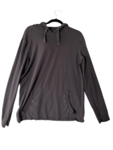 PRANA Mens Shirt Gray Classic Pullover Hoodie Sweatshirt Long Sleeve Large - £12.83 GBP