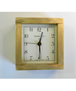 TIFFANY &amp; CO. Quartz Brass Swiss Made Square Table Clock - £92.54 GBP