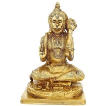 Hanuman wealth luck statue spritual Brass 12 inch 5.1 Kg - £355.76 GBP
