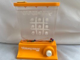 Vintage Tomy Watergames Tic Tac Toe  70s Orange Retro Skill Game Great C... - $29.65