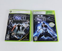 Star Wars The Force Unleashed 1 &amp; 2 CIB Microsoft Xbox 360 Game Lot Tested - £15.76 GBP