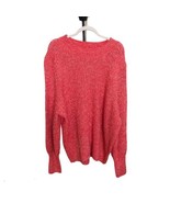 Falls Creek Volume Long Sleeve coral Cable Knit Sweater 3X Plus Size Bra... - $16.45